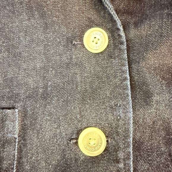 Lauren‎ Jeans Co Women's Denim Blazer Jacket Embroidered Logo 90s Y2K  Large - Picture 8 of 10